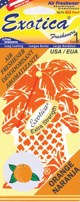 Exotica Fresheners Orange Air Freshener