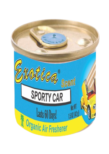 Organic Exotica Sporty Car Air Freshener